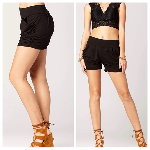 Fabulous Brushed Harem shorts with pockets - Picture 3 of 5